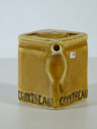 COINTREAU : Peu commun Pichet de base carrée. H : 