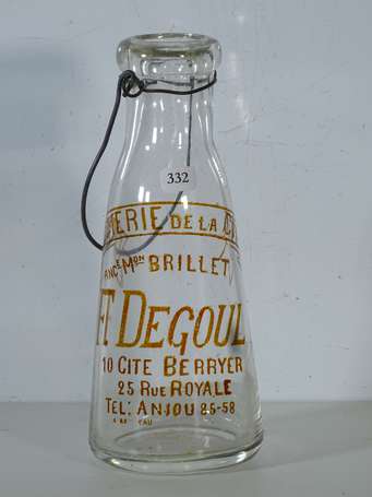 BOUTEILLE DE LAIT / Crémerie de la Cité / F.Degoul