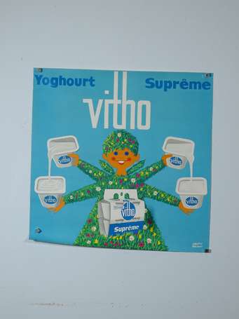 VITHO Yaourt Suprême : Affiche lithographiée 