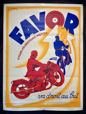 FAVOR : Cycles - Vélomoteurs - Motos : Affiche 