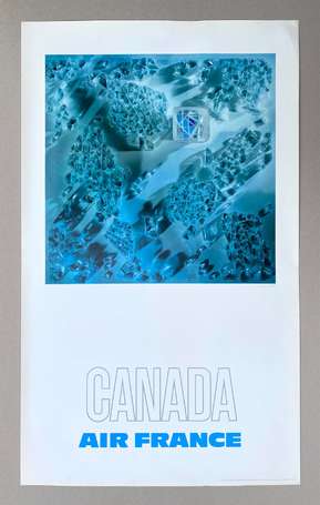AIR FRANCE « Canada » : Affiche signée Raymond 