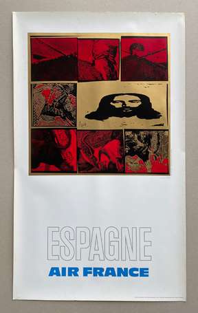 AIR FRANCE « Espagne » : Affiche signée Raymond 