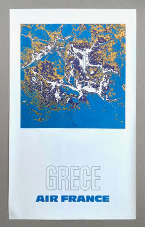 AIR FRANCE « Grèce » : Affiche signée Raymond 