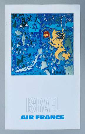 AIR FRANCE « Israël » : Affiche signée Raymond 
