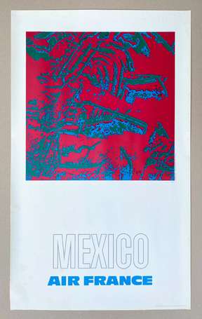 AIR FRANCE « Mexico » : Affiche signée Raymond 
