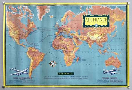 AIR FRANCE Réseau Aérien Mondial : Planisphère 