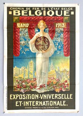 BELGIQUE 1913 EXPOSITION UNIVERSELLE ET 