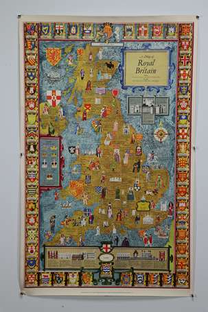 GRANDE-BRETAGNE « A Map of Royal Britain » - 