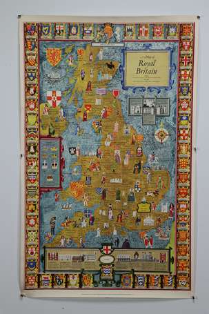 GRANDE-BRETAGNE « A Map of Royal Britain » - 
