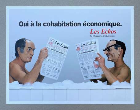 LES ECHOS Le Quotidien de l'Économie- Affiche 