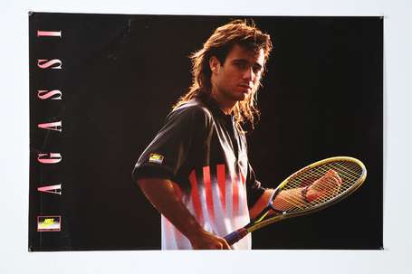 NIKE - Affiche illustrée du joueur de Tennis André