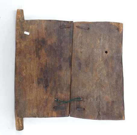 Ancien volet d'aération de grenier en bois dur 