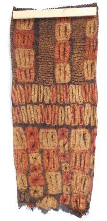 Ancienne jupe de cérémonie en fibres de raphia au 