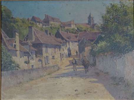 HALLE Charles Edward (1846-1919) - Route animée. 