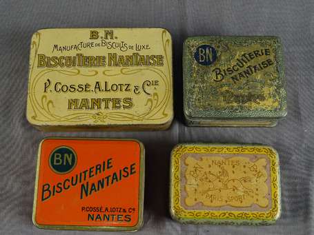 BN / Biscuiterie Nantaise : Ensemble de 4 