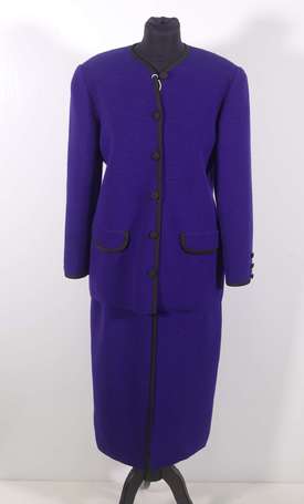NINA RICCI - Tailleur vintage en laine violette, 