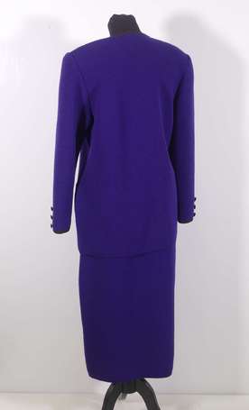 NINA RICCI - Tailleur vintage en laine violette, 