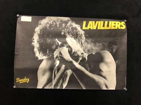 Bernard LAVILLIERS - affiche Barclay - format 38cm