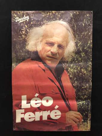 Léo FERRE - affiche Barclay - format 116cm X 77cm