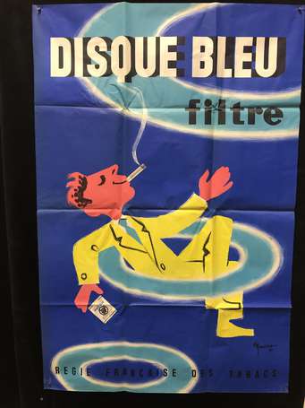 Tabac cigarette - DISQUE BLEU FILTRE - affiche par