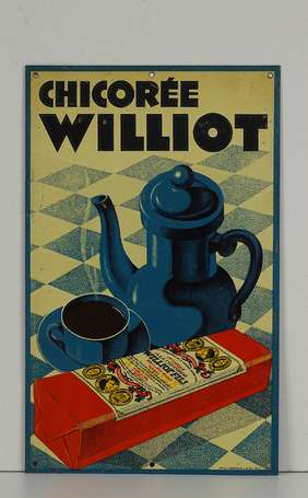 CHICOREE WILLIOT : Tôle lithographiée et embossée.