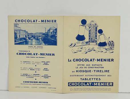 CHOCOLAT  MENIER : Kiosque-Tirelire : Jeu de 