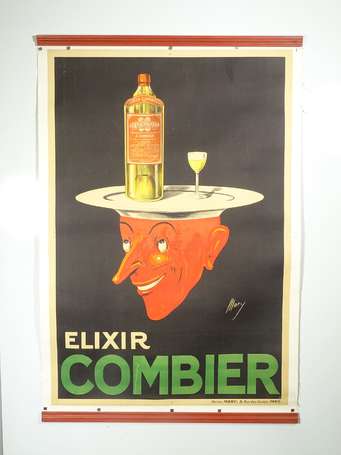 ÉLIXIR COMBIER : Affiche lithographiée signée Mory