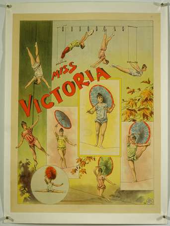 MISS VICTORIA : Affiche lithographiée de la 