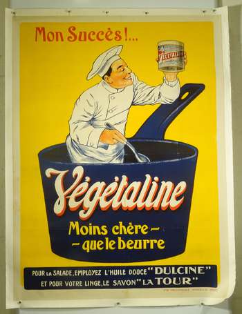 VÉGÉTALINE « Moins chère que le Beurre » : Affiche