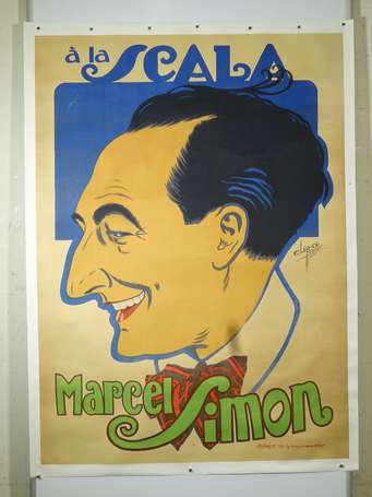 MARCEL SIMON / « À La Scala » : Affiche 