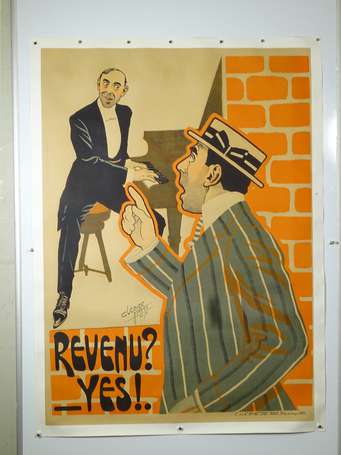 REVENU ? _ YES !. :! : Affiche lithographiée 