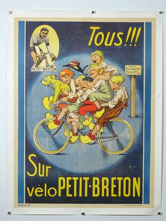 VÉLO PETIT-BRETON / à Nantes : Affiche illustrée 