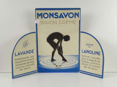 MONSAVON Savon Crème : PLV triptyque lithographiée