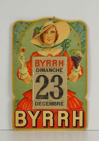 BYRRH /à Thuir : Panonceau lithographié illustré 