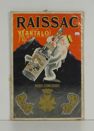 RAISSAC Mantalo / Panonceau lithographié et 