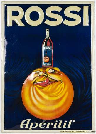 ROSSI Apéritif : Exceptionnelle tôle lithographiée