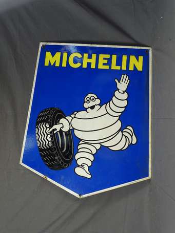 MICHELIN : Plaque émaillée pentagonale 