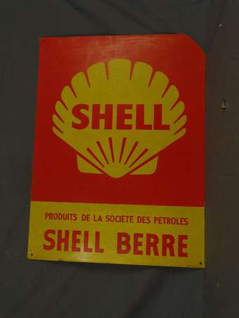 SHELL Berre : Panneau en fibre. Le coin en haut à 