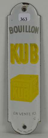 BOUILLON KUB : Plaque de propreté émaillée, modèle