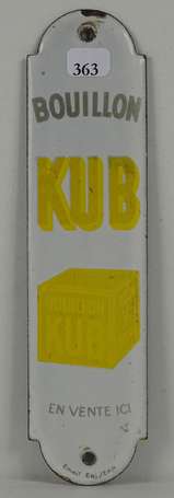 BOUILLON KUB : Plaque de propreté émaillée, modèle