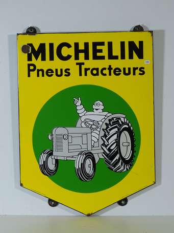 MICHELIN Pneus Tracteur : Plaque émaillée de forme