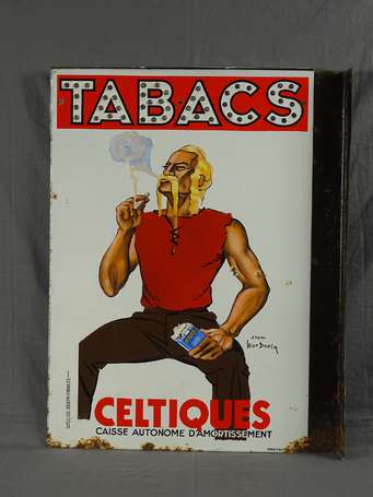 CIGARETTES ANIC / CELTIQUES : Plaque émaillée 