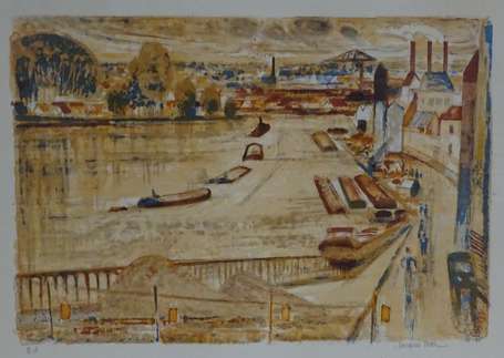 PETIT Jacques (1925-) - Port. Lithographie 