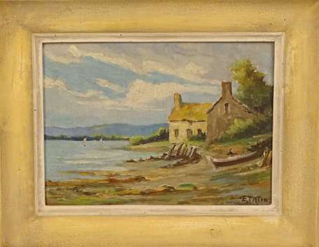 TATIN Emile (1901-2000) - Maison de pêcheur dans 