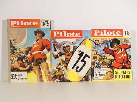 Pilote : 3 reliures du journal Pilote : 5, 15 et 