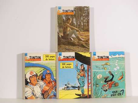 Tintin : 4 reliures du journal Tintin français : 