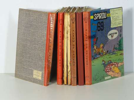 Spirou : 6 reliures du journal : 48, 65, 66, 67, 