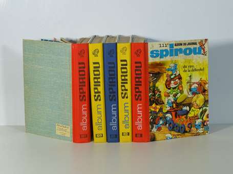 Spirou : 5 reliures du journal : 107, 109, 110, 