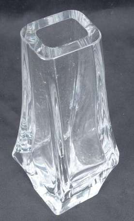 DAUM France - Vase en cristal, forme libre (Ht : 