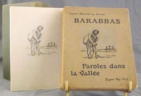 DESCAVES Lucien Barabas. Paroles dans la vallée. 